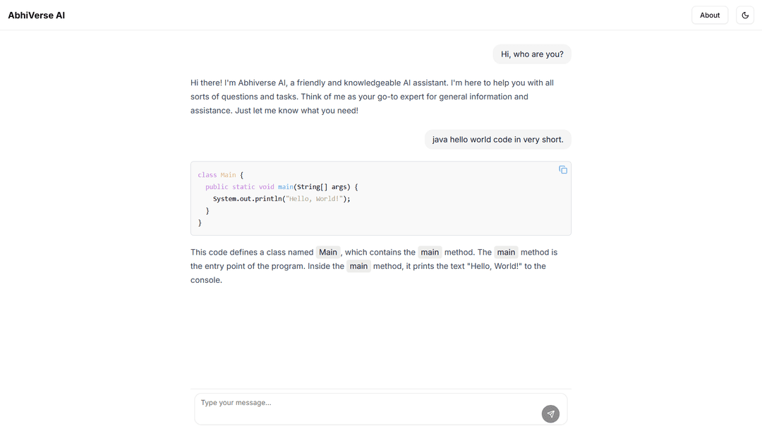 Abhiverse AI Assistant