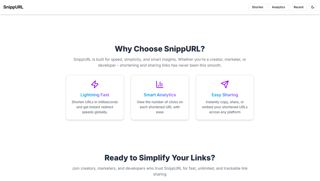 SnippURL - URL Shortener